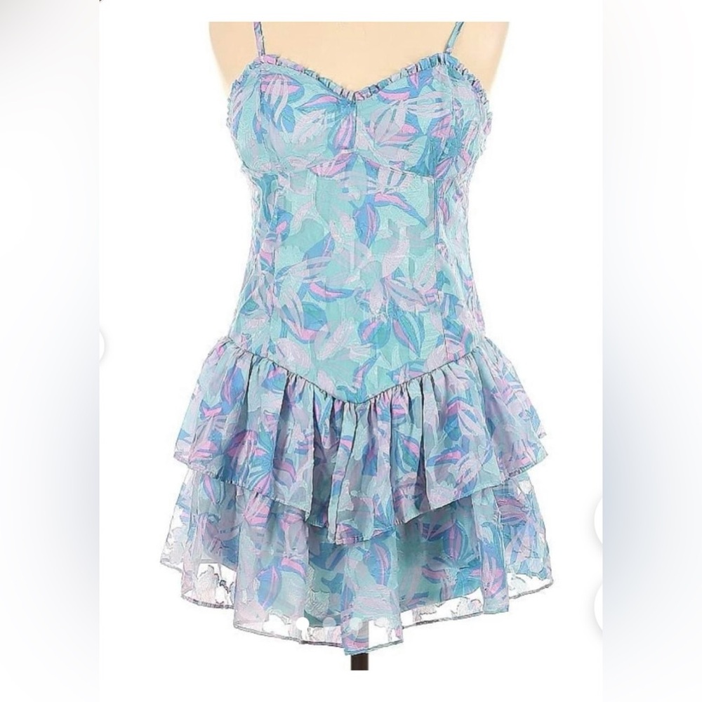 Wild Fable Women’s blue and pink dress